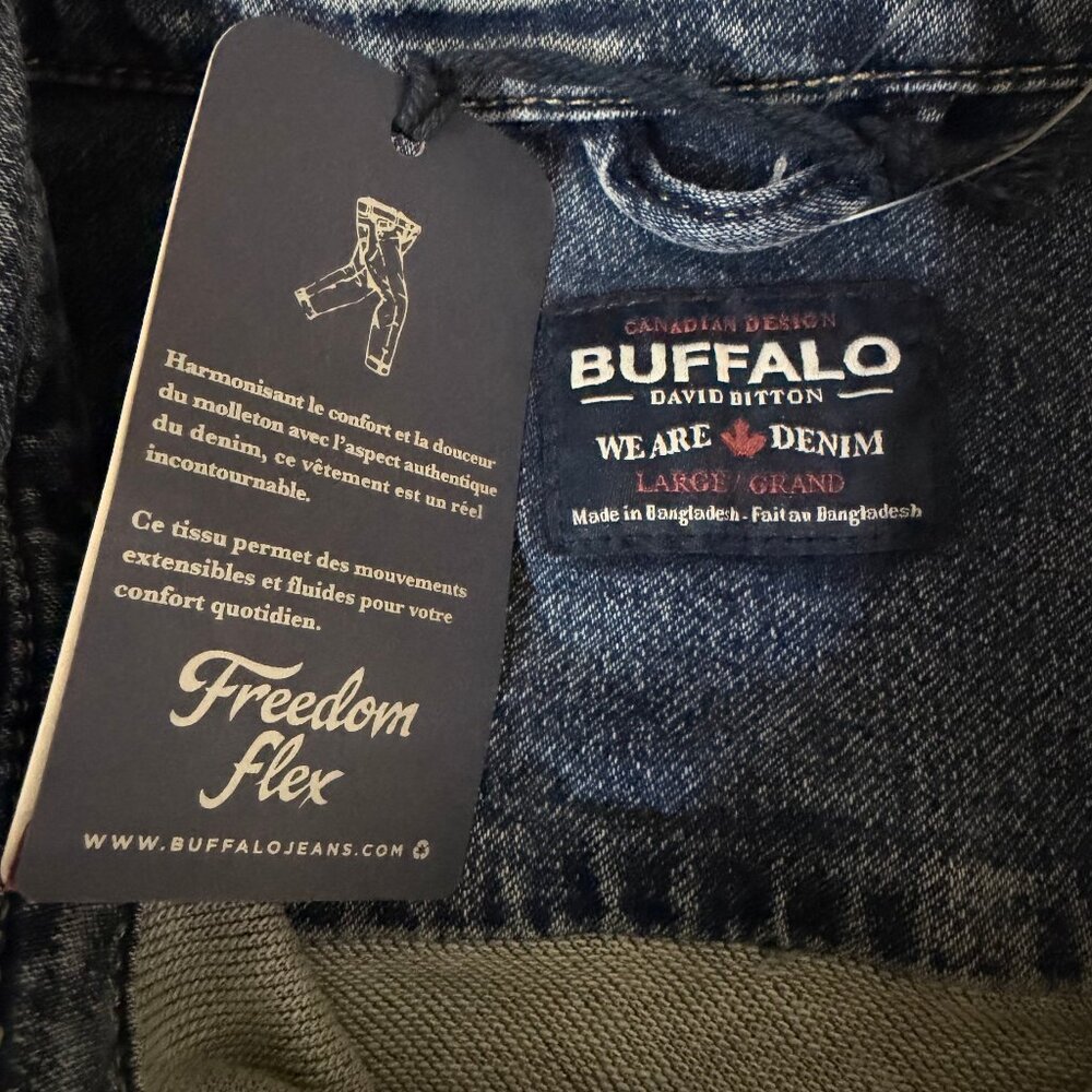 Buffalo David Bitton Shane Denim Shirt L - Picture 11 of 14